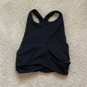 Lululemon size 2 never worn Wrap bra tank top black A-C support